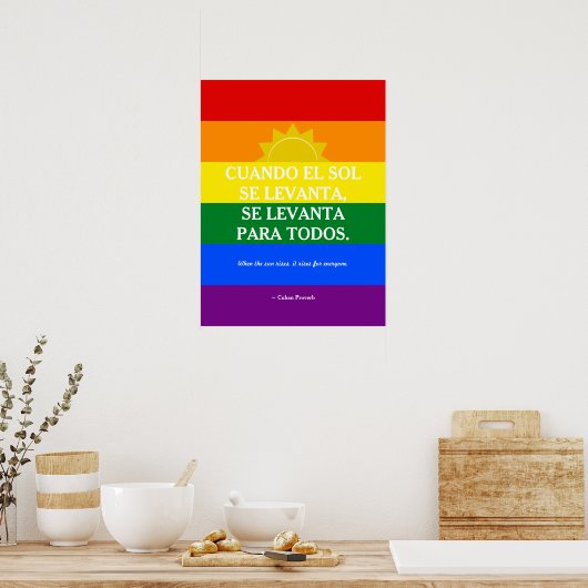 Cuban Proverb Poster (Keuken)