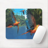 Cuban Red Macaw 2 Mousepad Muismat (Met muis)