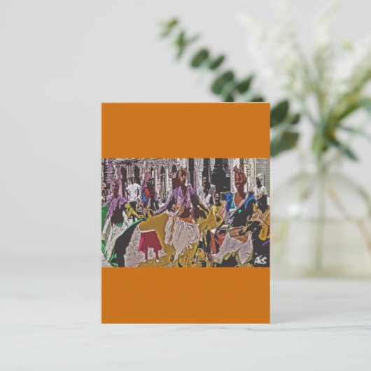 CUBAN RUMBA BRIEFKAART (Staand voorkant)