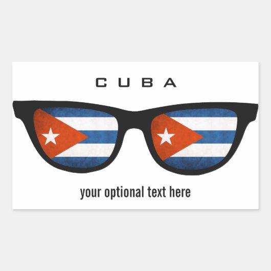 Cuban Shades aangepaste stickers (Voorkant)