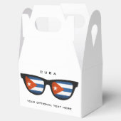 Cuban Shades aangepaste tekst & kleur gunst vak Bedankdoosjes (Geopend)