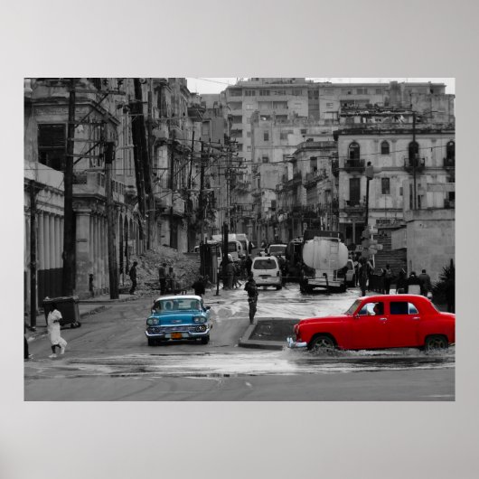 Cuban Street Scene Poster (Voorkant)