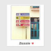 Cuban Street Signs Sticker (Vel)