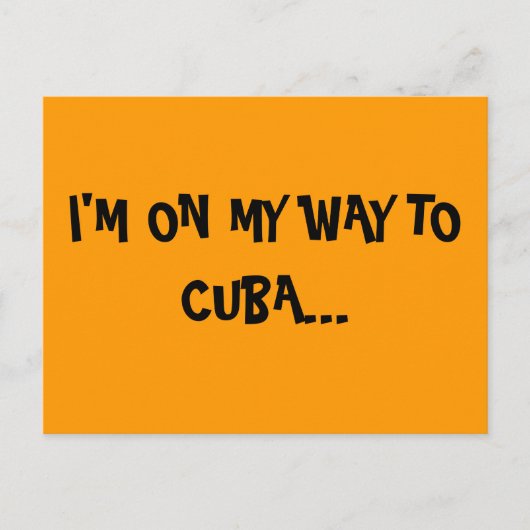 CUBAN VIBES BRIEFKAART (Voorkant)