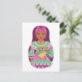 Cuban Violet Matryoshka Briefkaart (Staand voorkant)