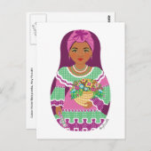 Cuban Violet Matryoshka Briefkaart (Voorkant / Achterkant)