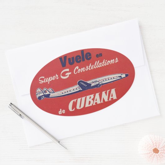 Cubana Constellation Retro Bagage Sticker (Envelop)