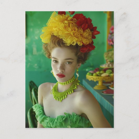 Cubana Verde Amarillo Briefkaart (Voorkant)