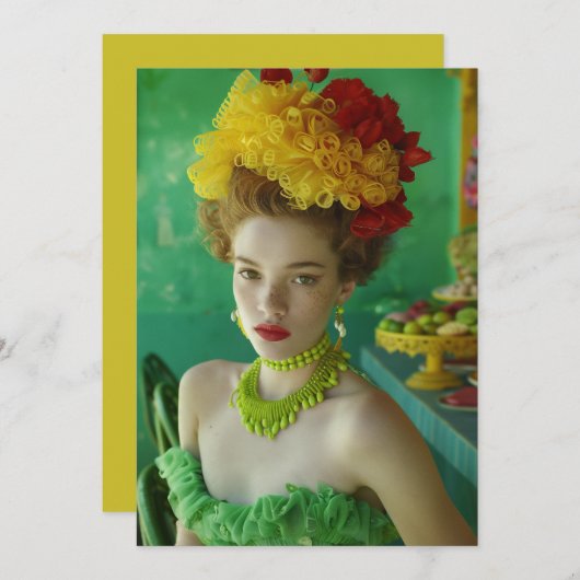 Cubana Verde Amarillo Kaart (Voorkant / Achterkant)