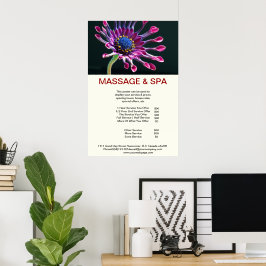 Cubane spin Spa Massage Beauty Salon Poster