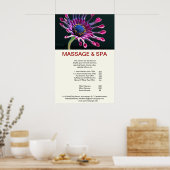 Cubane spin Spa Massage Beauty Salon Poster (Keuken)