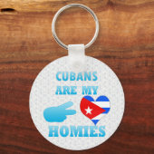 Cubanen zijn mijn Homies Sleutelhanger (Voorkant)
