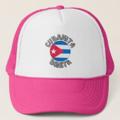 Cubanita Cuban Girl Flag Cute Trucker Hat Trucker Pet (Voorkant)