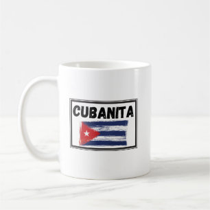 Cubanita Cuban Girl Flag Koffiemok