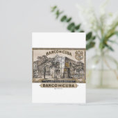 Cubano Banco de Cuba Briefkaart (Staand voorkant)