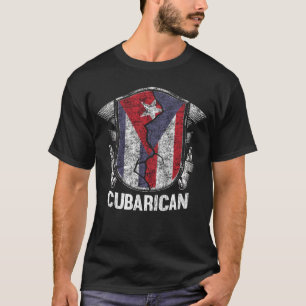 Cubaricaans half Cubaans half Puerto Ricaans T-shirt