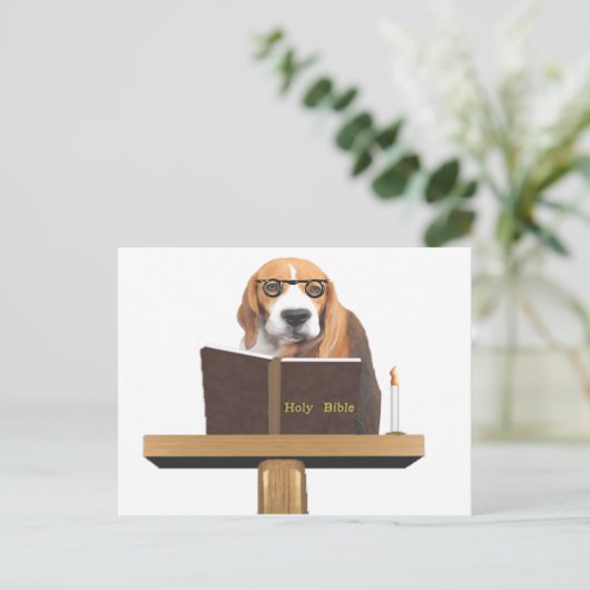 Cubby The Preacher Briefkaart (Staand voorkant)