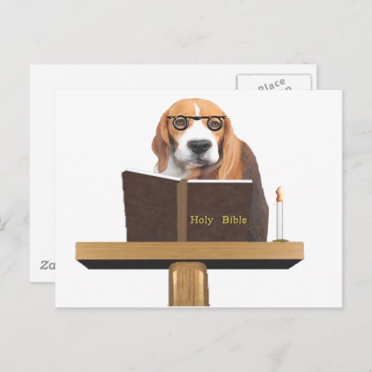 Cubby The Preacher Briefkaart (Voorkant / Achterkant)