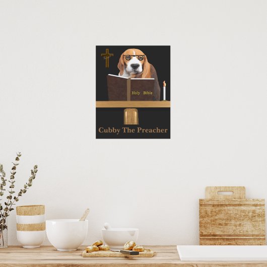 Cubby The Preacher Poster (Keuken)