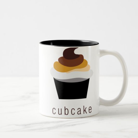 cubcake_coffee-mok tweekleurige koffiemok (Rechts)