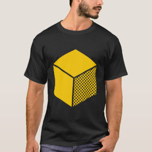 Cube - Amber op donker T-shirt