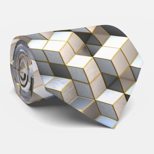 Cube Art. 2 Stropdas (Opgerold)