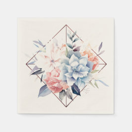 Cube-Flower-2: Persoonlijke Trouwservetten Servet