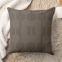Cube Lines Chestnut Monogrammed Sierkussen