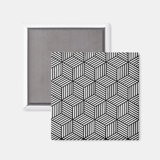 Cube Lines Magneet (Voorkant / Achterkant)