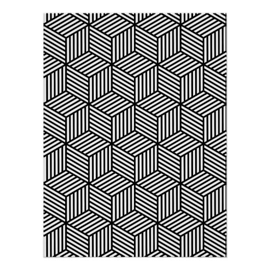 Cube Lines Perfect Poster (Voorkant)