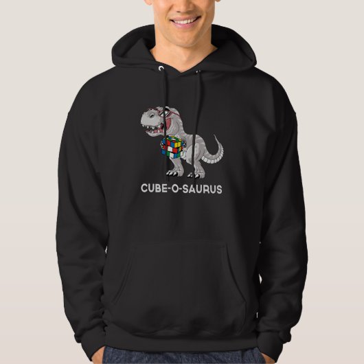 Cube o saurus Competitief Snelheids Blokje Dinosa Hoodie (Voorkant)