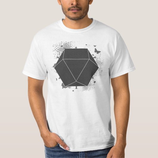 Cube Octahedron Archemedian Solid T-shirt (Voorkant)
