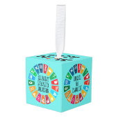 Cube Ornament (Voorkant hoekig)