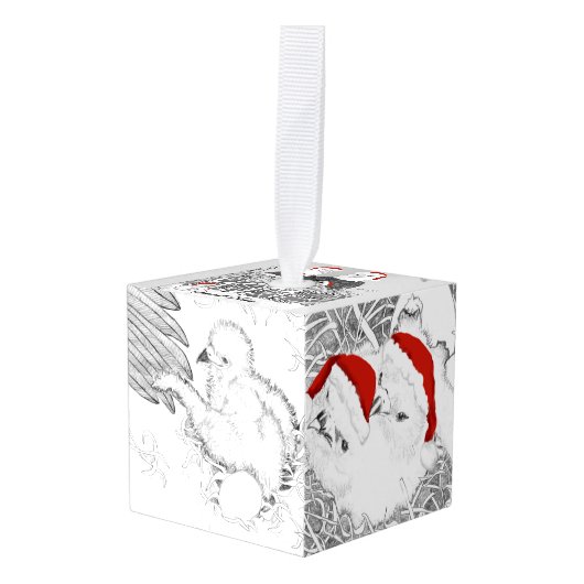 Cube Ornament Eagles Harriet Ozzie M15 E's HOME (Voorkant hoekig)