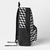 Cube Pattern Backpack Bedrukte Rugzak (Links)