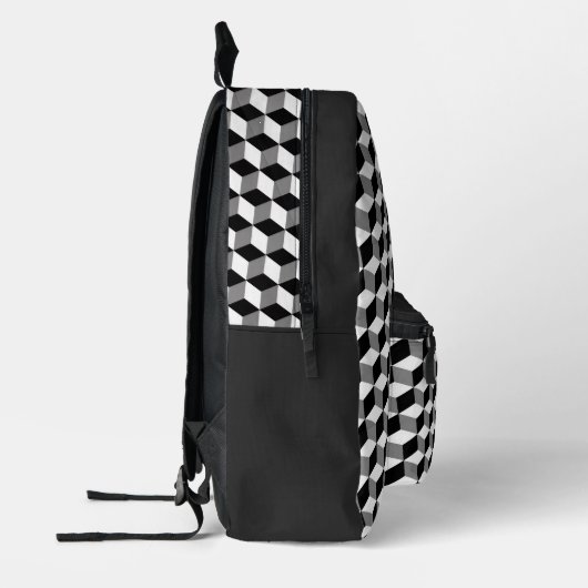Cube Pattern Backpack Bedrukte Rugzak (Links)