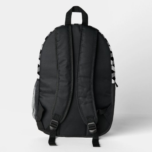 Cube Pattern Backpack Bedrukte Rugzak (Achterkant)