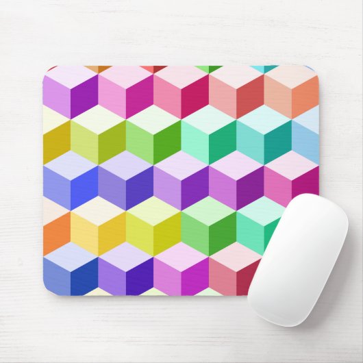 Cube Pattern Multicolf Muismat (Met muis)