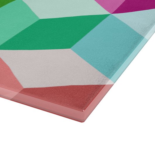 Cube Pattern Multicolf Snijplank (Hoek)
