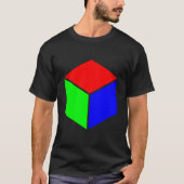 Cube - Rood, groen en blauw T-shirt (Voorkant)