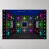 Cube Space (afdruk) Poster (Voorkant)