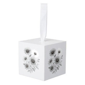 Cube Spring Ornament - Daisy Print - Corrine & Co