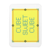 Cube Sweet Cube | Humor werkplek Magneet (Verticaal)