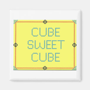 Cube Sweet Cube Humor werkplek Magneet