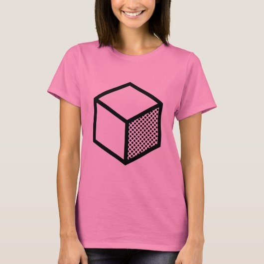 Cube - Zwart in licht T-shirt (Voorkant)