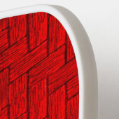 Cubed Red Pickleball Paddle (Links Detail)