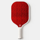 Cubed Red Pickleball Paddle (Achterkant)