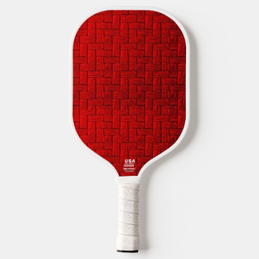 Cubed Red Pickleball Paddle (Achterkant)