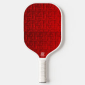 Cubed Red Pickleball Paddle (Voorkant)
