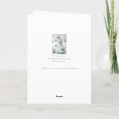 Cuben wild mouse red berries snow scene art feestdagen kaart (Achterkant)